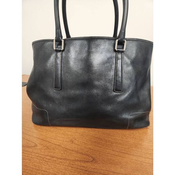 Coach Hamptons tote bag 7757 Black leather Tote - Picture 1 of 10